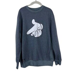 Crooks & Castles Men’s XL Heather Gray Crewneck Sweatshirt